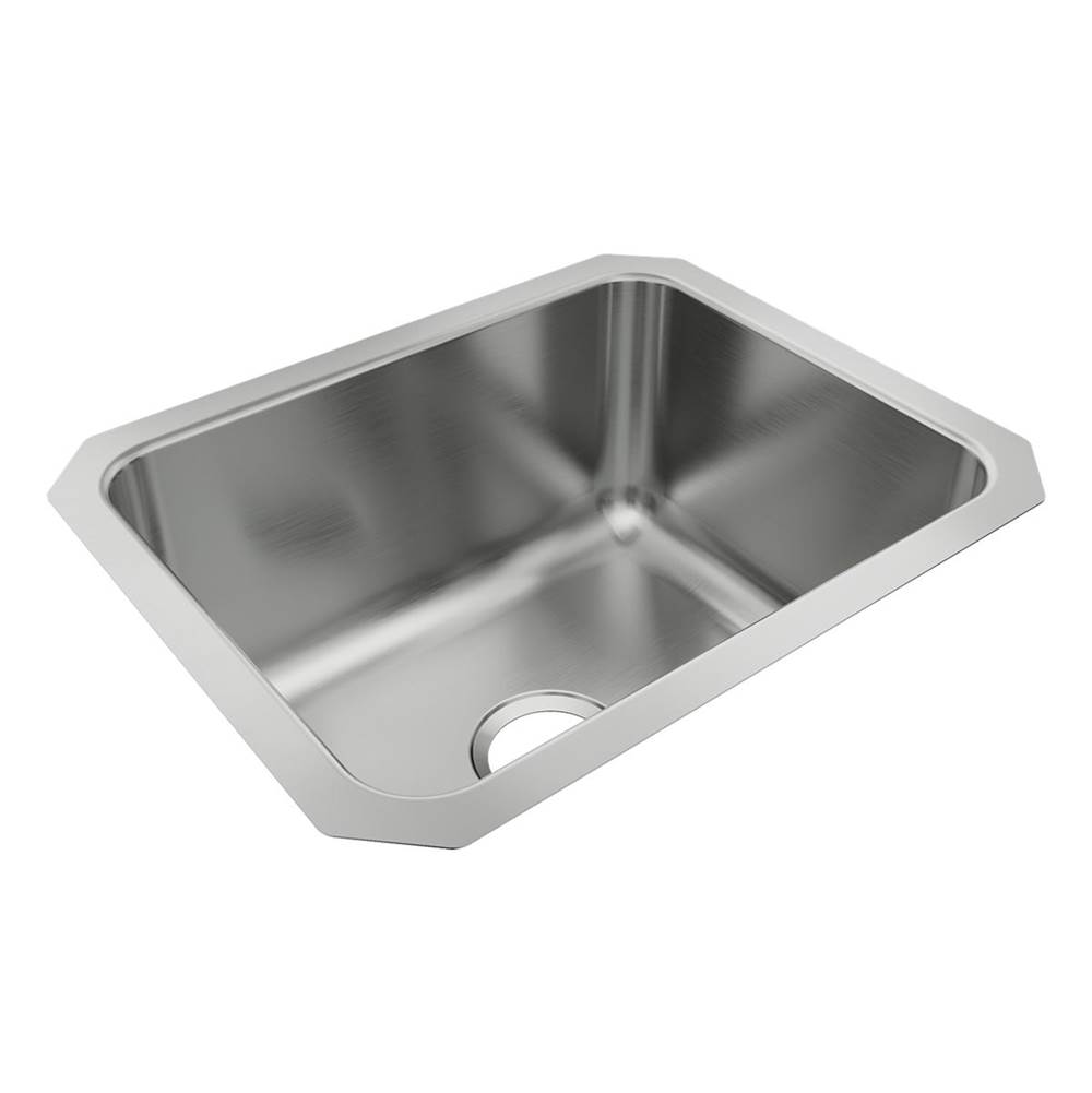 Just Manufacturing Stainless Steel 20-1/2'' x 16-1/2'' x 9-7/8'' Single Bowl Undermount ADA Sink