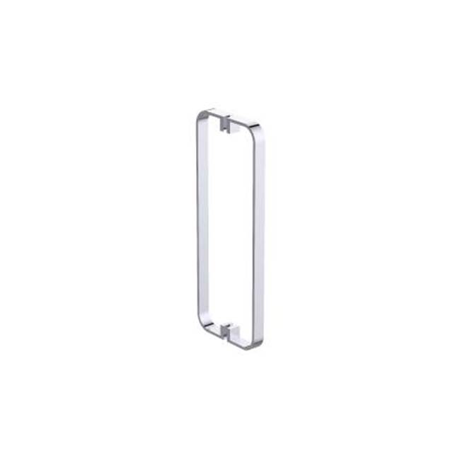 Kartners COLOGNE- 8-inch Double Shower Door Handle-Polished Nickel