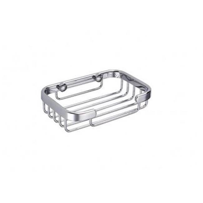 Kartners Bath & Shower Baskets - Wire Basket -  Rectangle-Polished Nickel