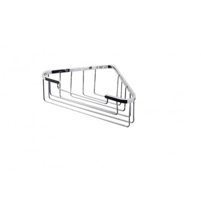 Kartners Bath & Shower Baskets - Wire Basket - Corner Mount-Black Nickel