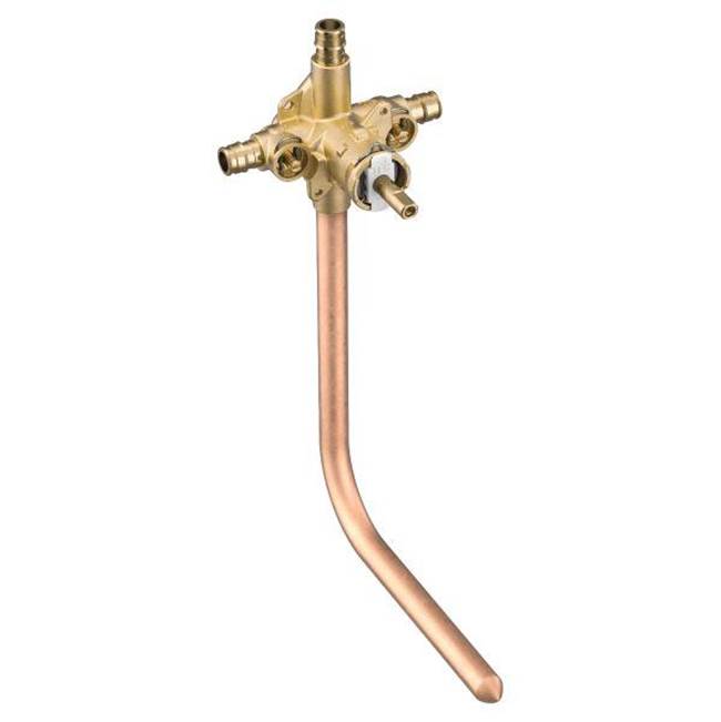 Moen Posi-Temp(R) 1/2'' cold expansion PEX connection includes pressure balancing