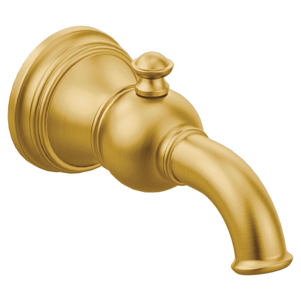 Moen Weymouth Tub Spout with Diverter 1/2-Inch Slip-Fit CC Connection, Brushed Gold