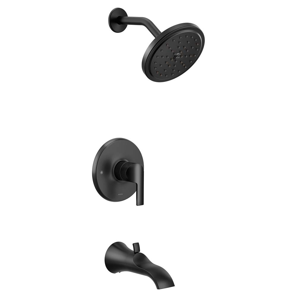 Moen Doux M-CORE 3-Series 1-Handle Tub and Shower Trim Kit in Matte Black (Valve Sold Separately)