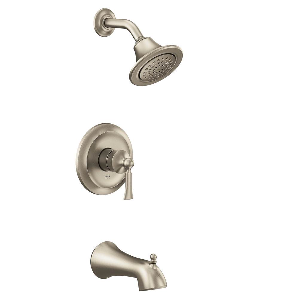 Moen Wynford M-CORE 2-Series Eco Performance 1-Handle Tub and Shower Trim Kit in Brushed Nickel (Valve Sold Separately)