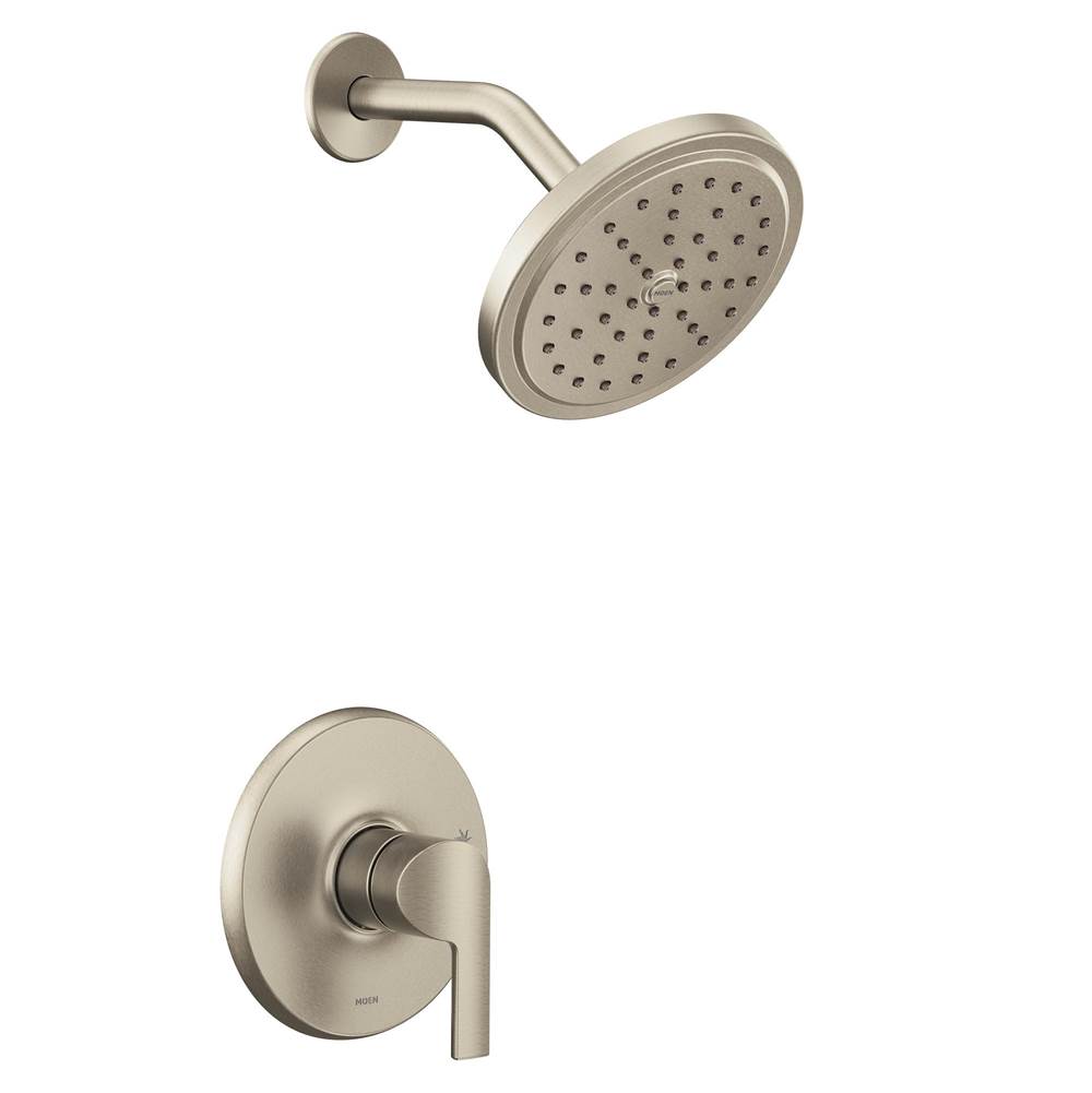 Moen Doux M-CORE 2-Series Eco Performance 1-Handle Shower Trim Kit in Brushed Nickel (Valve Sold Separately)