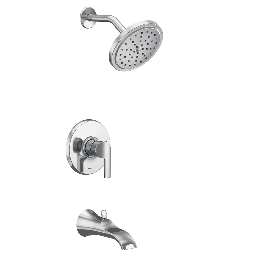 Moen Doux M-CORE 2-Series Eco Performance 1-Handle Tub and Shower Trim Kit in Chrome (Valve Sold Separately)