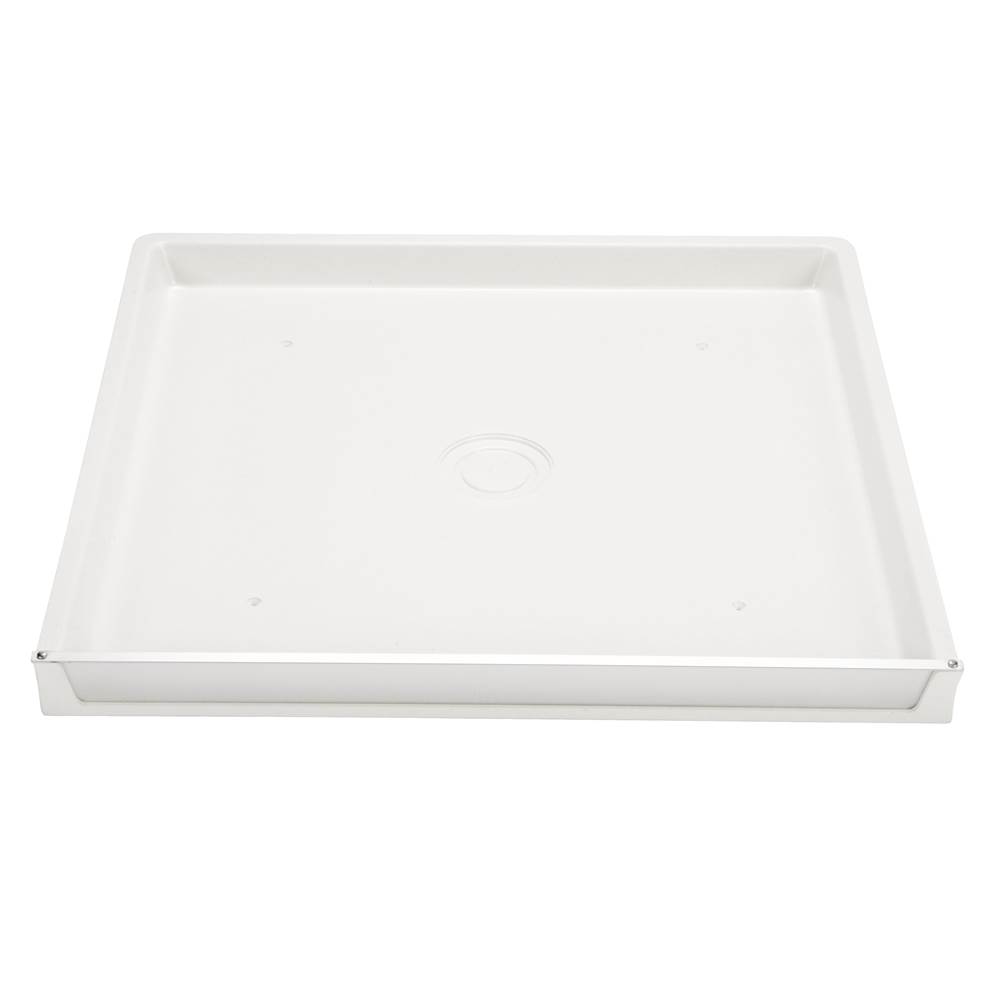 Mustee And Sons Durapan Washer Pan, 30''x32'', 1'' Side Drain