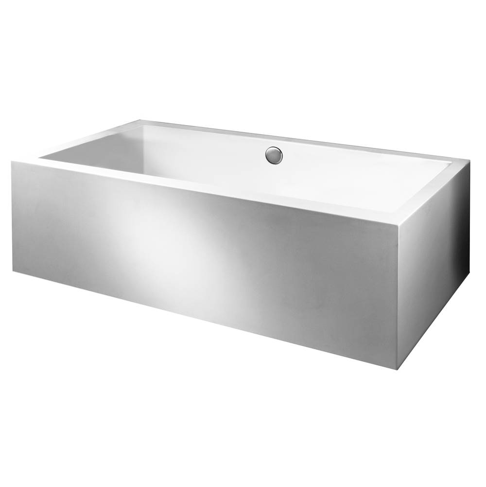 MTI Baths Andrea 13A Acrylic Cxl Sculpted 3 Side Air Bath - White (65.75X41.875)