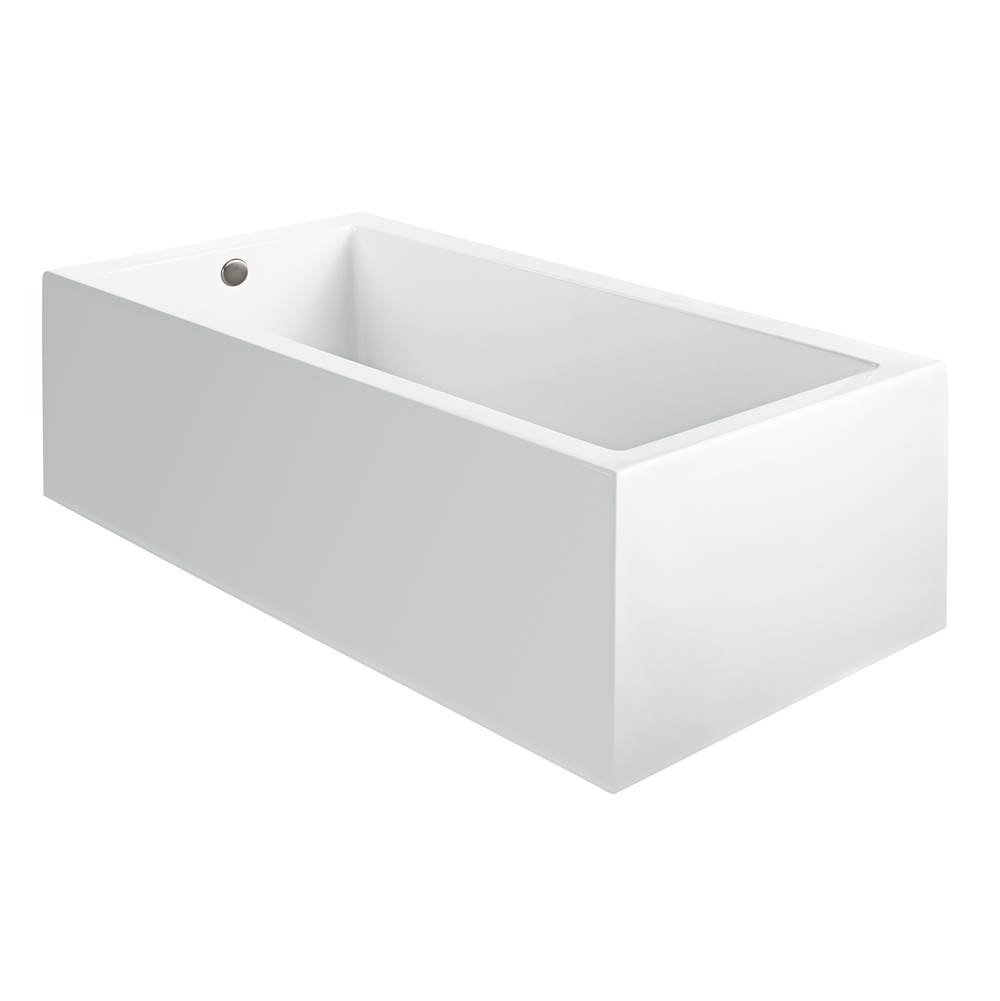 MTI Baths Andrea 23A Acrylic Cxl Sculpted 1 Side Air Bath - White (65.75X36)