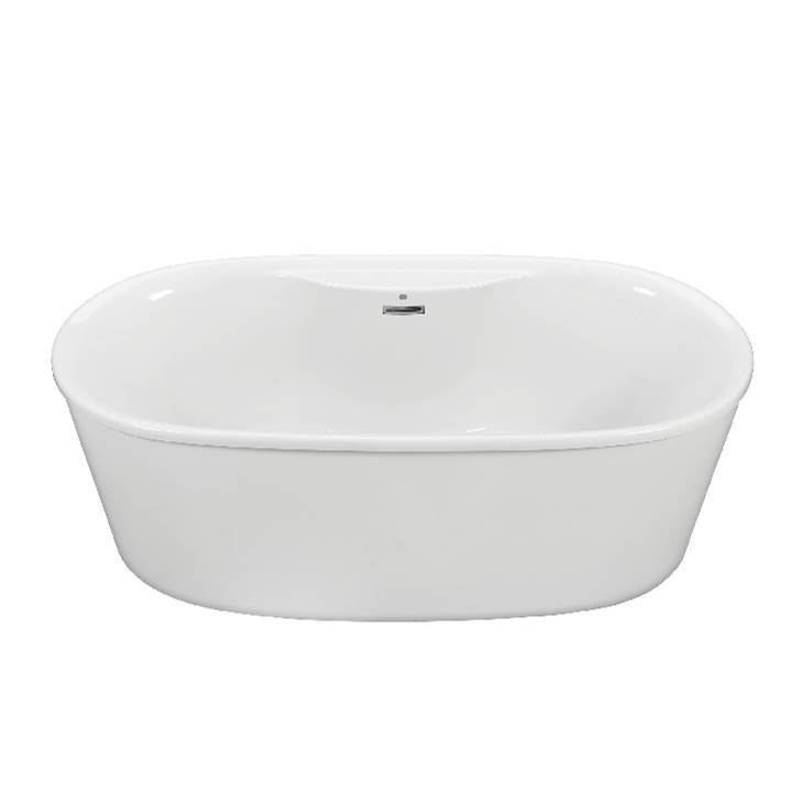 MTI Baths Adel 4 Acrylic Cxl Freestanding Faucet Deck  Air Bath - White (66X31)