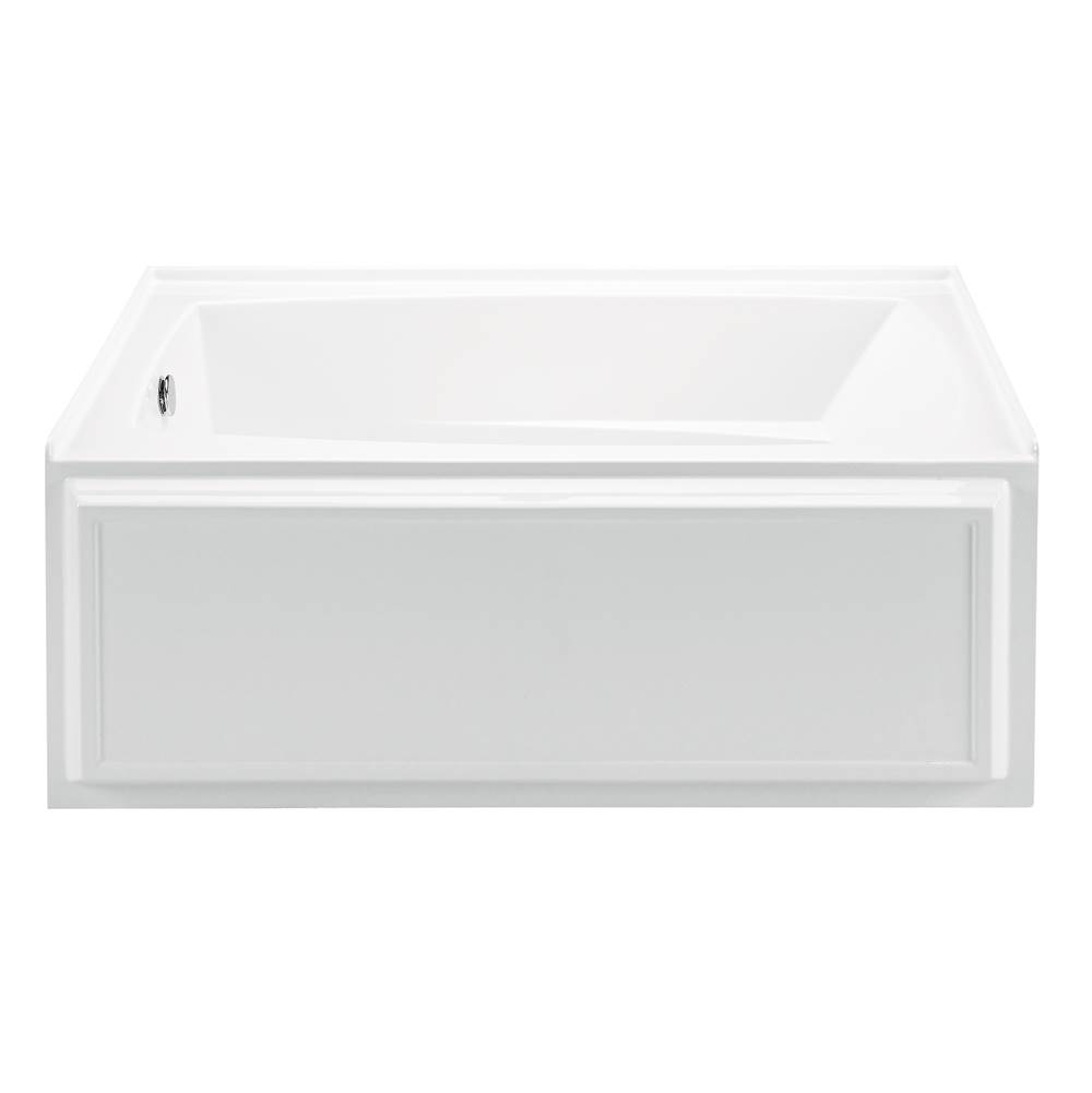MTI Baths Wyndham 5 Acrylic Cxl Alcove Integral Skirted Lh Ultra Whirlpool - Biscuit (59.75X32)
