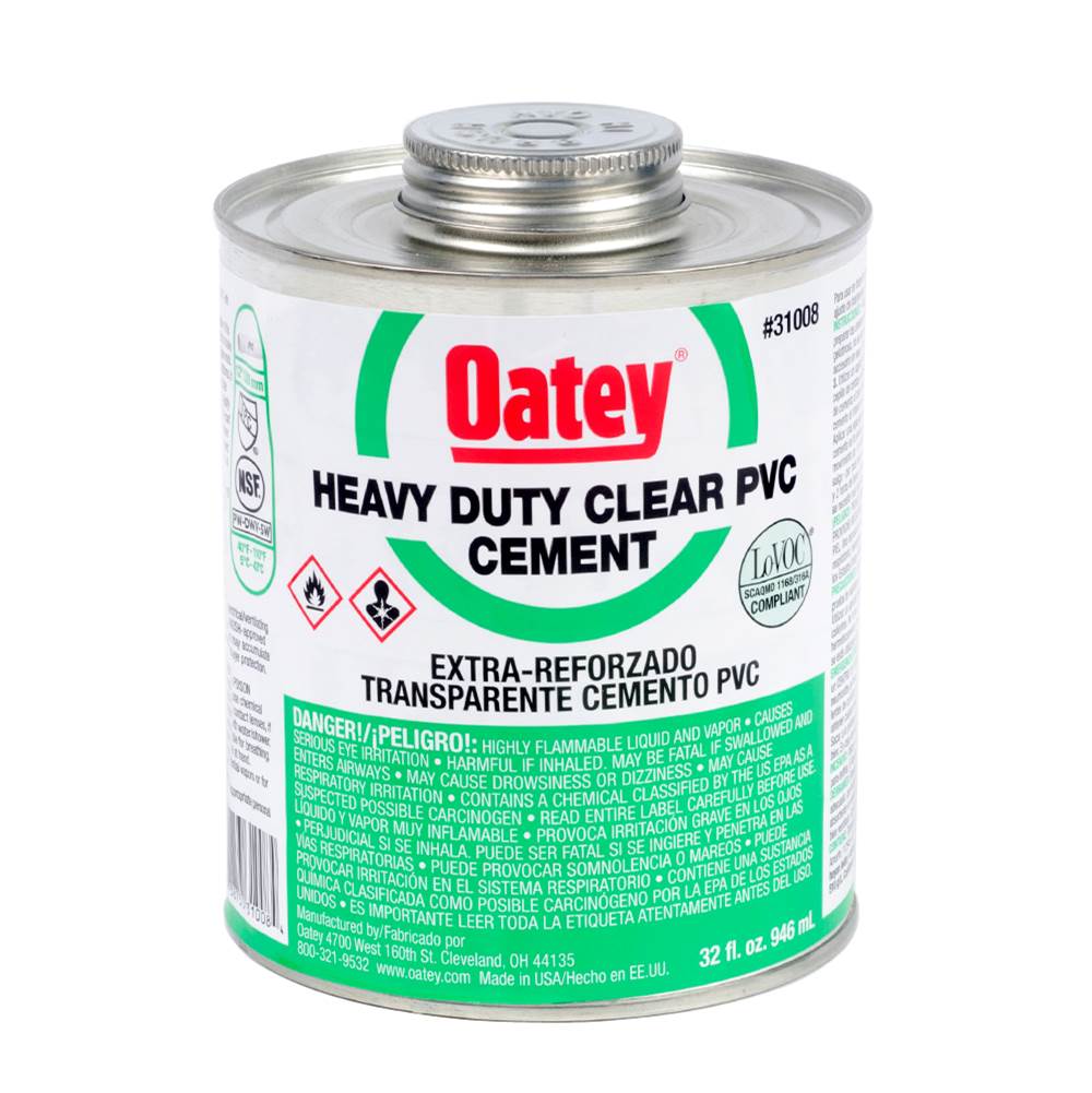 Oatey 32 Oz Pvc Heavy Duty Clear Cement