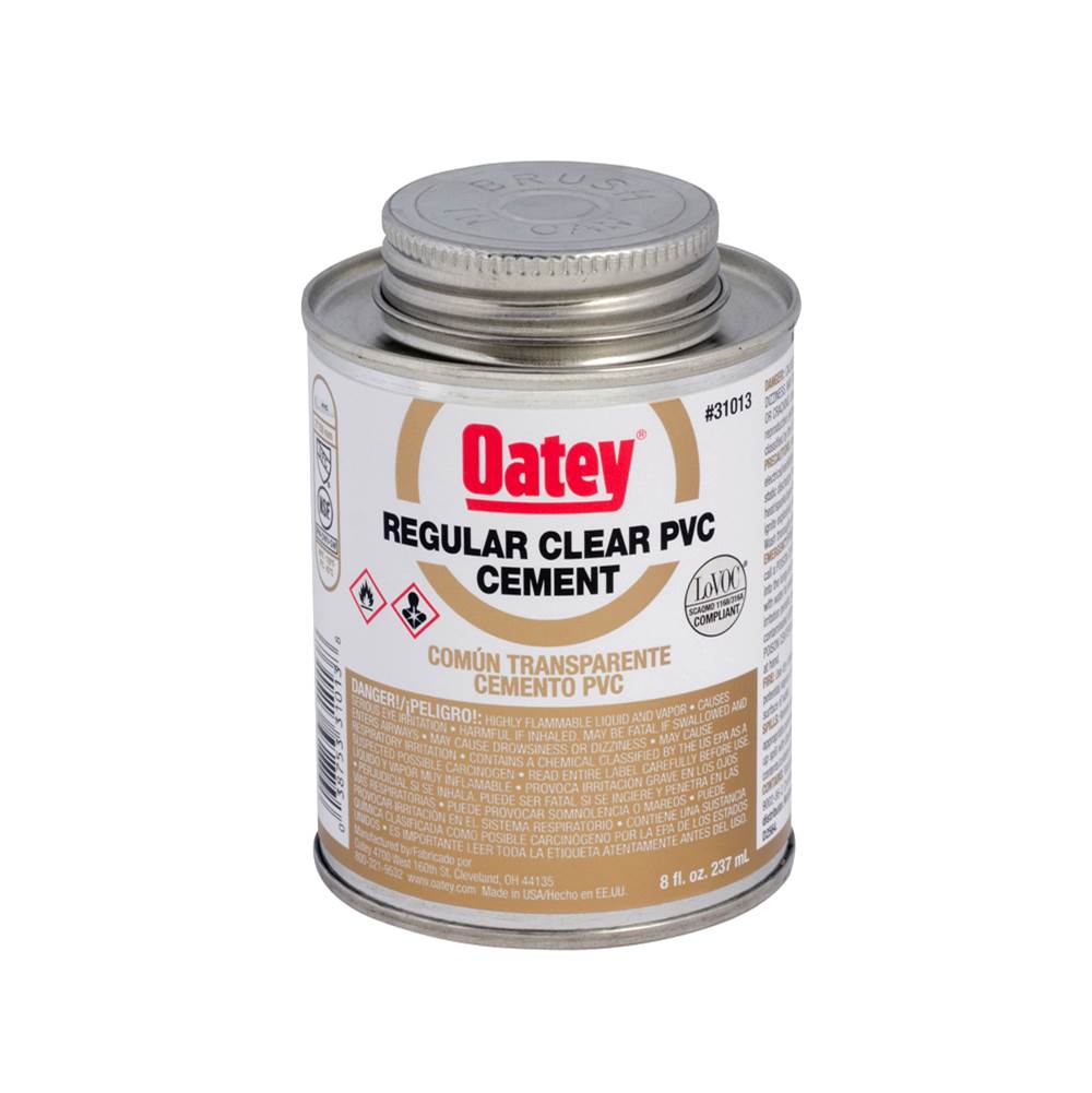 Oatey 8 Oz Pvc Regular Clear Cement