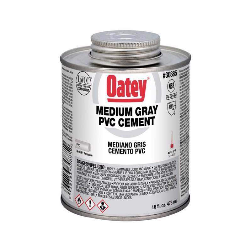 Oatey Gal Pvc Medium Gray Cement