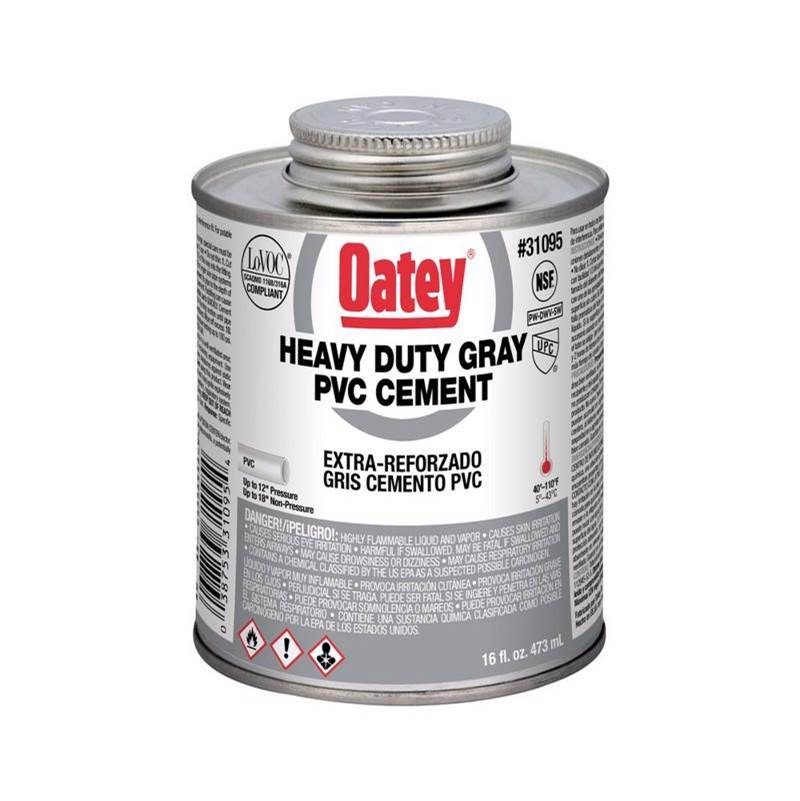 Oatey Gal Pvc Cement Heavy Duty Gray-Wide Mouth