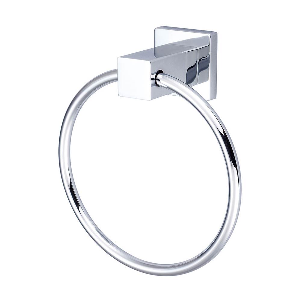 Pioneer Bath Hdwr-Mod Towel Ring W/Mounting Hardware-Cp