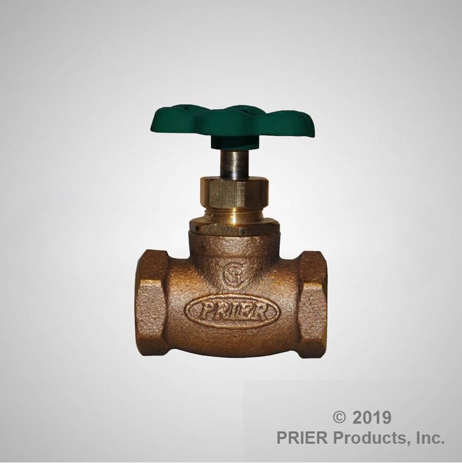 Prier Products Valve - Stop And Waste - 1/2''Swt - Blue Handle