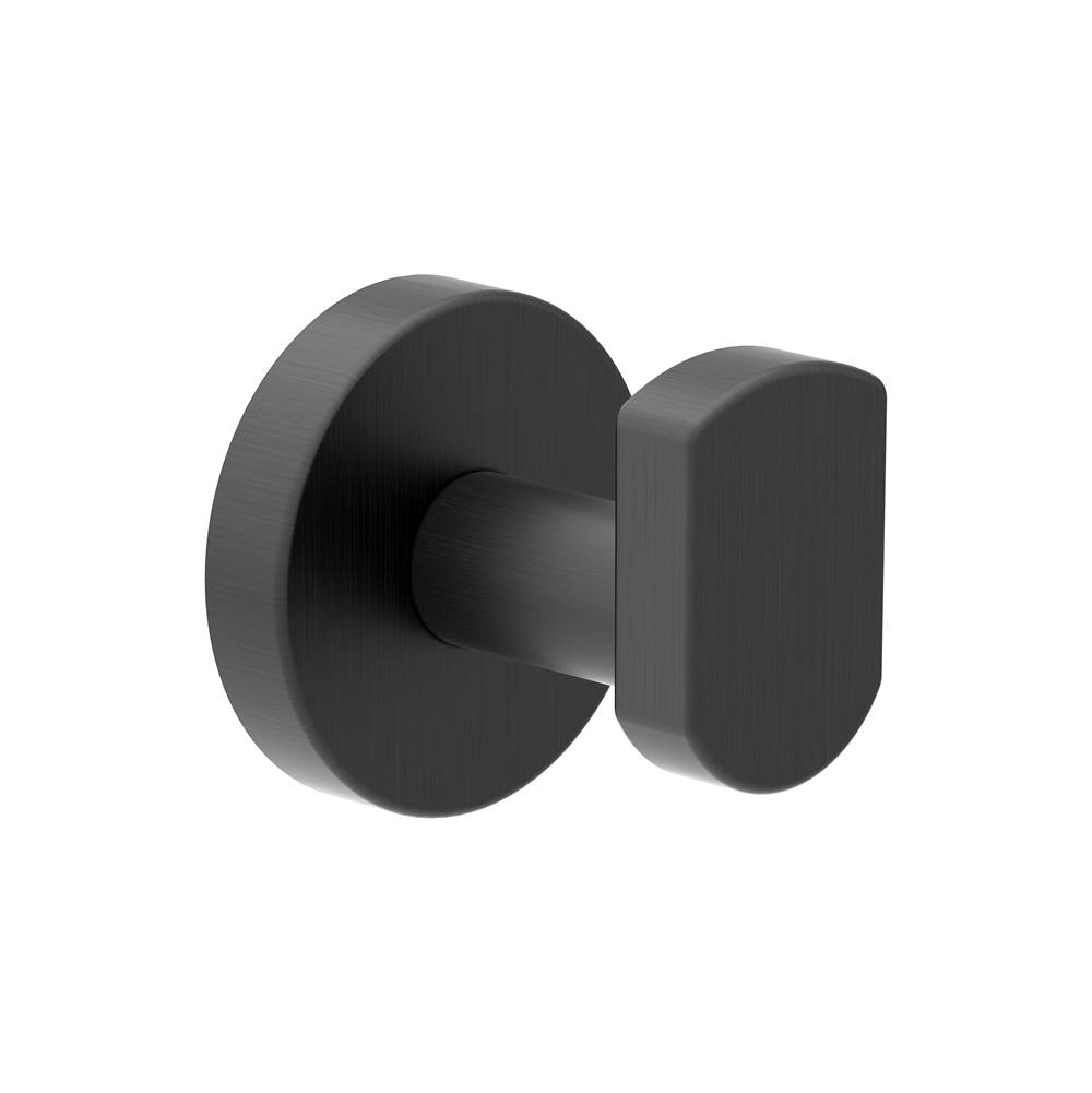 Symmons Dia Wall-Mounted Robe Hook in Matte Black