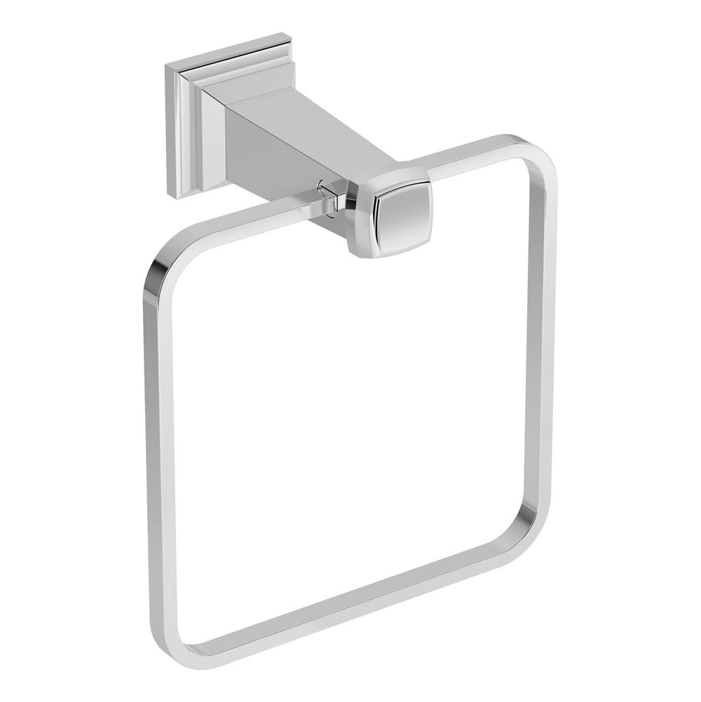 Symmons Oxford Wall-Mounted Towel Ring in Polished Chrome