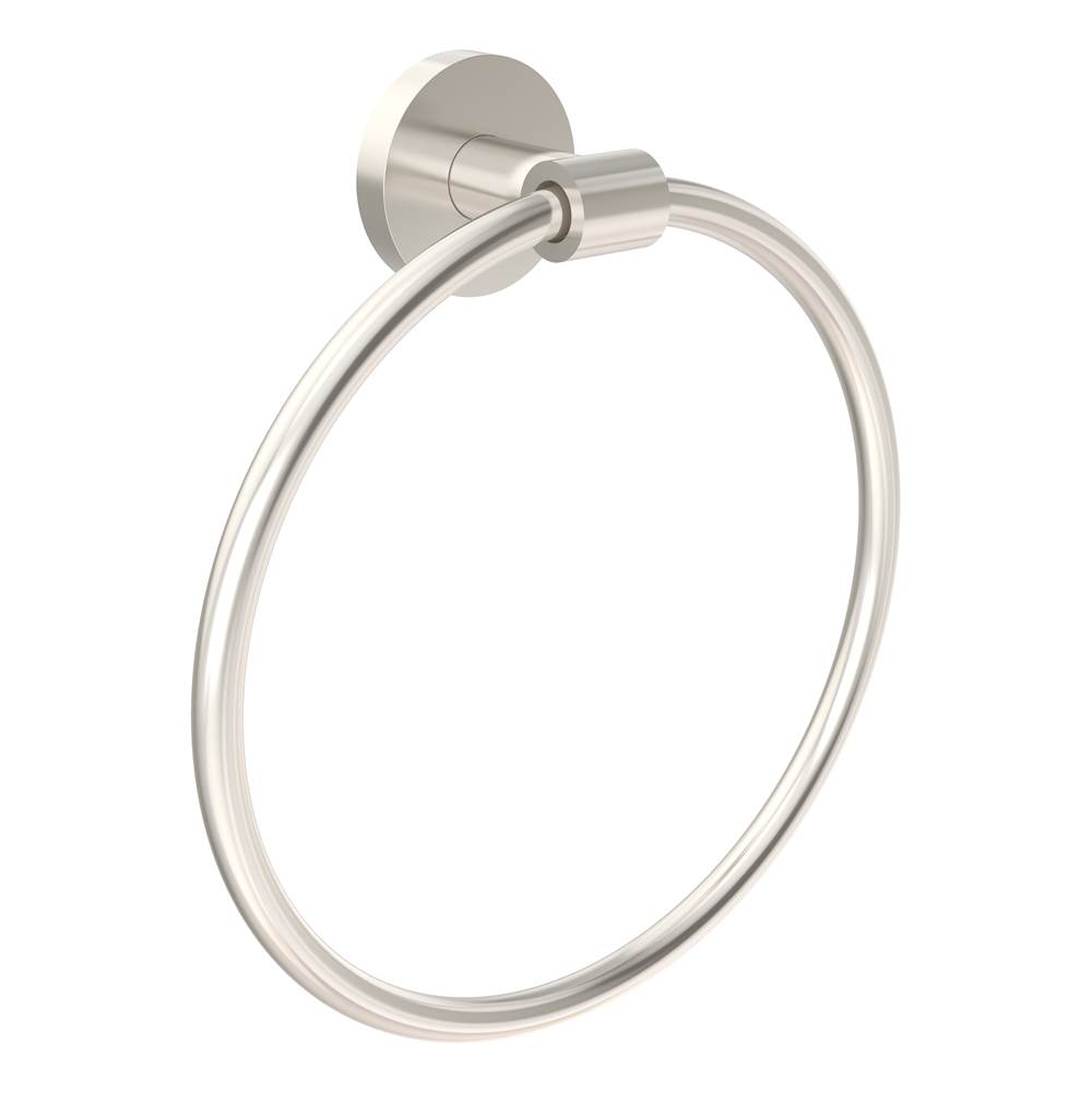 Symmons Identity Wall-Mounted Towel Ring in Satin Nickel