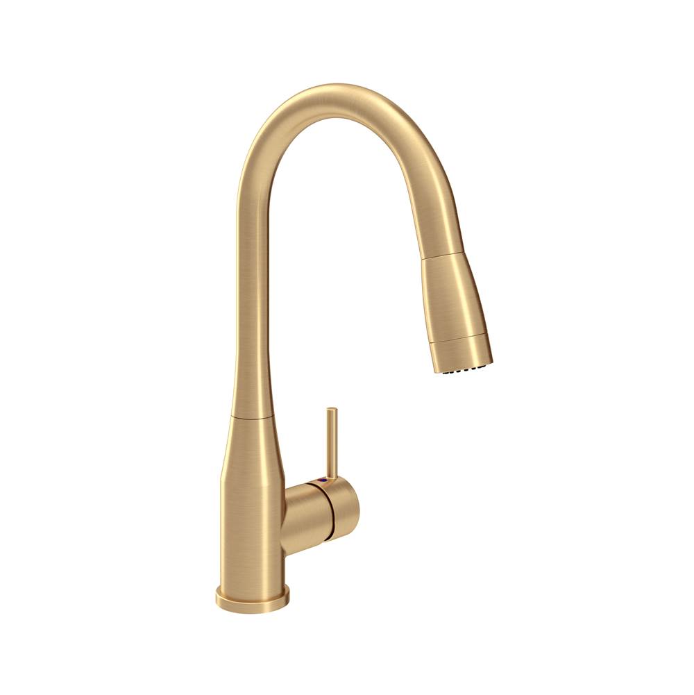 Symmons Sereno Single-Handle Pull-Down Sprayer Kitchen Faucet in Brushed Bronze (1.5 GPM)
