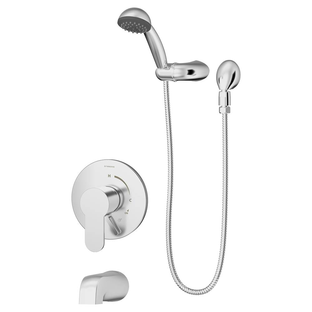 Symmons Identity Single Handle 1-Spray Tub and Hand Shower Trim in Polished Chrome - 1.5 GPM (Valve Not Included)