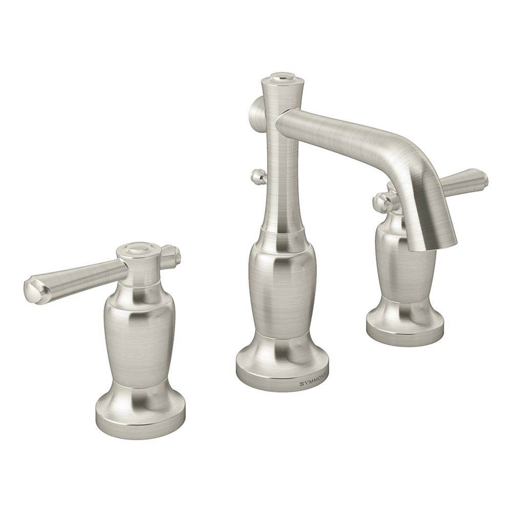 Symmons Degas Widespread 2-Handle Bathroom Faucet with Drain Assembly in Satin Nickel (1.5 GPM)