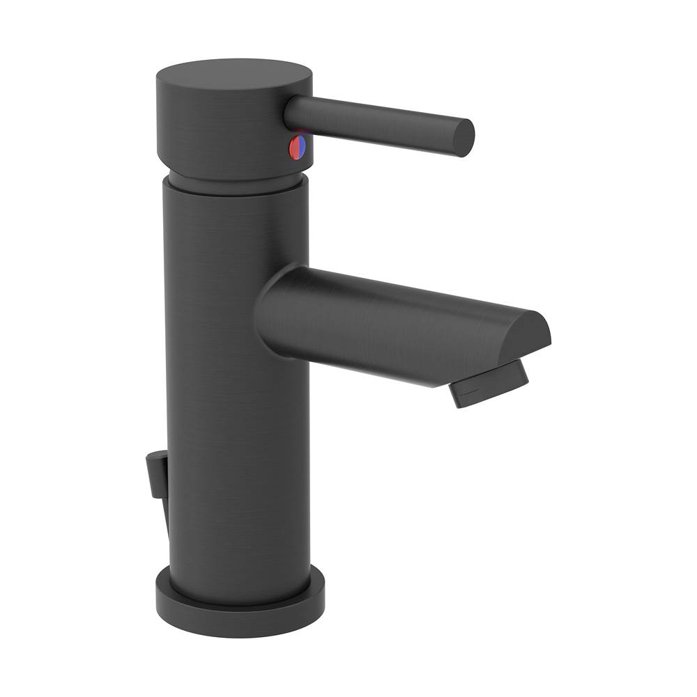 Symmons Dia Single Hole Single-Handle Bathroom Faucet with Drain Assembly in Matte Black (1.5 GPM)