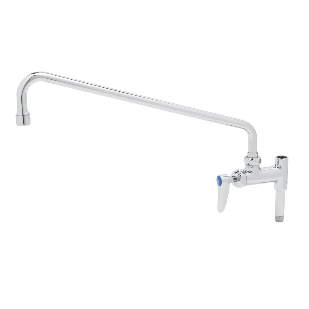 T&S Brass Add-On Faucet: 1/4-Turn Cartridge, 16'' Swing Nozzle (064X) & Lever Handle