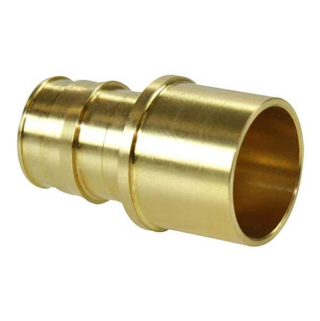 Uponor Propex Lf Brass Sweat Adapter, 2 1/2'' Pex X 2 1/2'' Copper