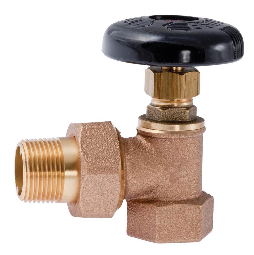 Watts 1/2 In Bronze Hot Water Angle Valve, Fip X Male Union