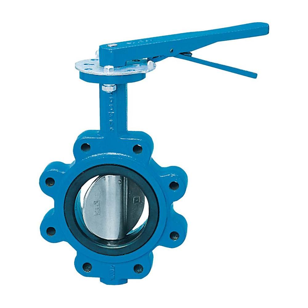Watts 2 1/2 In Domestic Butterfly Valve, Full Lug, Ductile Iron Body, Aluminum Bronze Disc, 416 Ss Shaft, Buna-N Seat, Gear Operator