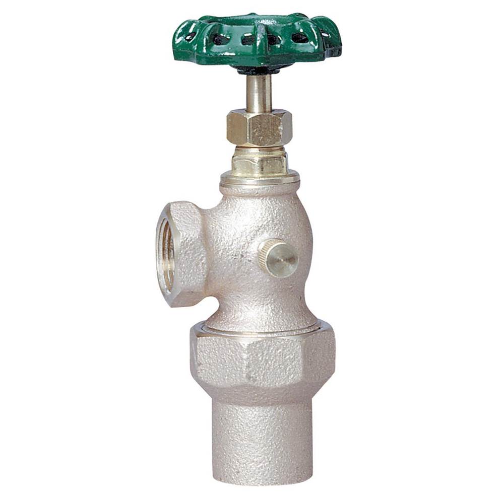 Watts 3/4 X 3/4 In Lead Free Angle Meter Valve With Waste Feature