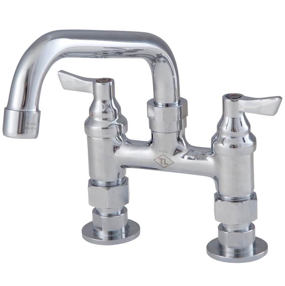 Watts Lead Free Economy 4 In Deck Mount Faucet With 8 In Swivel Spout